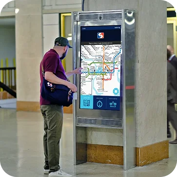 Transport kiosk software